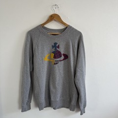 Vivienne Westwood Classic Sweatshirt XS Grey Anglomania Heritage Orb Jumper