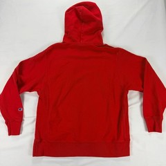 Champion Reverse Weave Red Hoodie Mens Large Embroidered Logo Athletic Fit