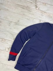 Vivienne Westwood Hoodie Logo Orb Zip Up Y2K Men SZ XL Blue
