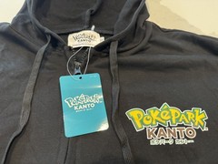 Pokemon Pokepark Kanto Japan Exclusive Black Zip-Up Hoodie Jacket US SELLER