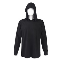 Men’s T Shirt Long Sleeve Hooded Light Weight Fishing Gym Workout Safety Hoodie