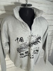 RARE! Vtg. LEE SPORT I Climbed the Great Wall of China Sweatshirt XL Men 1/4 Zip