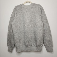 Vintage Raglan Crewneck Sweatshirt Gray 20/20 Sport 2XL Blank 80s 90s