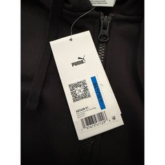 Puma ESS Comfort Full-Zip Hoodie Mens XL Black Fleece Sweatshirt 682408 01