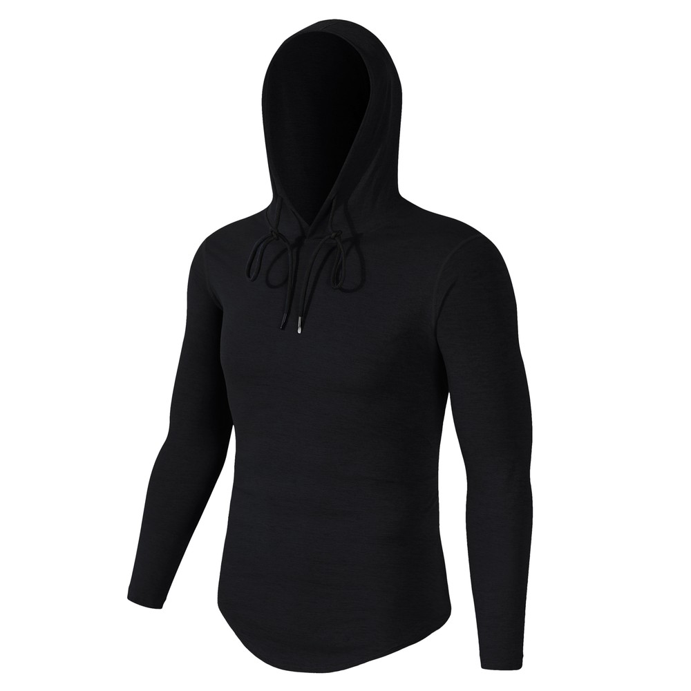 Men Gym Hoodie Hooded Sweatshirt Pullover Dry Cool Thermal Warm Outdoor Running