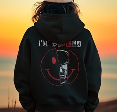 I’m Broken Hoodie, Mental Health Awareness Sweatshirt, Unisex College Pullover,