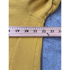 Huntington Mens Mustard Yellow Organic Cotton Hoodie Sweatshirt Large HF9J77GOL