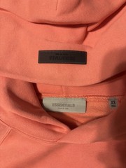 NWT Fear of God Essentials Coral Hoodie Size XS 100% Authentic✅