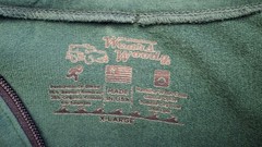 Wears Woody Hoodie XL Green Bamboo Organic Cotton French Terry Made in USA