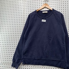 Officine Generale Daily Classics Sweatshirt Men Medium Navy Blue Crewneck Cotton