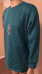Vintage NWT Southern Expressions Teal Crewneck Sweatshirt 2XL 88/12 Soft Blank