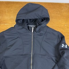 Under Armour Hoodie Mens Medium Black Full Zip Long Sleeve Jacket All Season