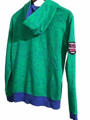 tezuka productions 2003.4.7. Astro Boy Anime Hoodie Green Blue Medium