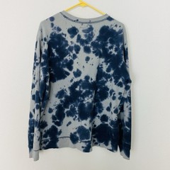 Original Use *Slow Down And Enjoy* Crewneck Sweatshirt M Tie Dye Blue