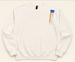 Gildan crewneck sweatshirt White