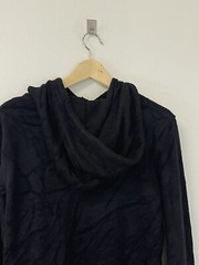 Reserved Hoodie Mens Medium Black Plush Sweatshirt Pullover Soft N143