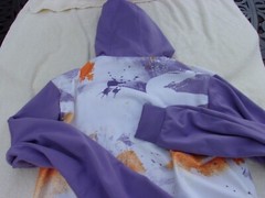 NWT Adidas hooded pullover, men’s M, purple and multi color, $65, 100% polyester