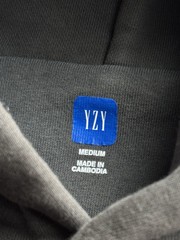 Yeezy Gap Balenciaga – Shrunken Hoodie – Medium – Washed Black (Kanye West)