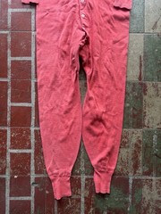 VTG 50s 60s Long Fleece Full Body Suit Red Men’s The Tennessee Fleece