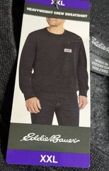 Eddie Bauer Heavyweight Crew Gray Sweatshirt XXL
