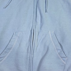 Hanes ComfortBlend EcoSmart Full Zip Hoodie Light Blue Mens XL Sweatshirt 1096
