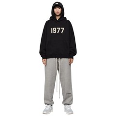 Fear of God Essentials 1977 Hoodie Iron 192BT212050F Authentic Brand New Fashion