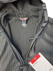 24-7 Series Grid Fleece Pullover Hoodie – Black Midweight Shirt W/Hood,Pocket