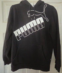 Juniors Black Puma Hoodie/ US Size S/ Juniors Apparel/Activewear/ PUMA