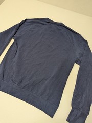 Sweat Tailor Men’s Blue Solid Crew Neck Long Sleeve Pullover Sweatshirt Size L