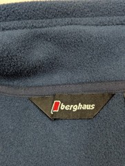 Berghaus Fleece Jacket Mens XXL Full Zip Navy Gorpcore Outdoor Hiking Walking