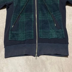 Vivienne Westwood MAN Double Zip Hoodie Orb Logo Green size 44 Made in japan