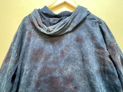 PacSun Mens Oversized Hooded Sweatshirt Long Sleeve Size XL Navy Blue Tie Dye