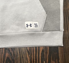 Under Armour 96 Canvas Hoodie Men’s Small Gray Cotton Polyester NWOT