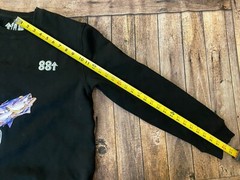88 RISING X SORYAMA Black Crewneck Heavyweight Shirt Embroidered Robot Sz L $210
