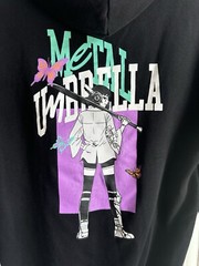 Metal Umbrella Men’s Pullover Hoodie Sweater Black XXS extra Extra Small