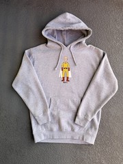 Bait One Punch Man Hoodie Heather Grey Size Men’s Medium