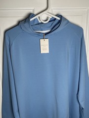 Peter Millar Men’s Pine Sugar Stripe Performance Hoodie Blue Etide XL NWT $150