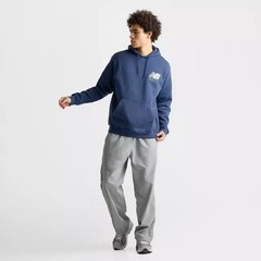 New Balance Athletics Chenille Fleece Men’s Pullover Hoodie Blue Sz. XL NWT