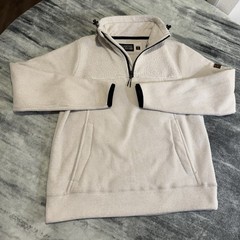 Billabong Adventure Division Large 1/4 Zip Mock Neck Fleece Pullover Oatmeal – S