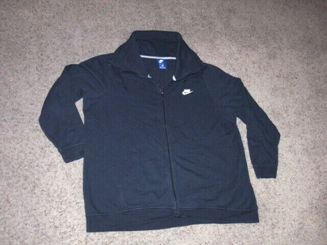 NIKE Black full zip front tri-blend Sweatshirt men’s XL