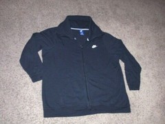 NIKE Black full zip front tri-blend Sweatshirt men’s XL