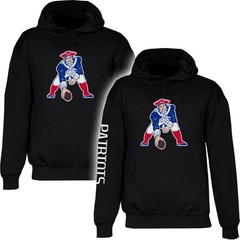 Patriots Sweatshirt Hoodie New England NE Throwback Hooded Sweat Shirt GNP02
