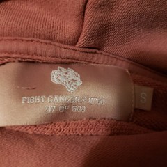 Darc Sport Wolves Hoodie Men Small Pink Fight for Cancer NFGU Gym Fitness Limit