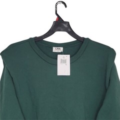 LNA ND2078 Women’s Jett Sweatshirt Exclusive In Pine Grove Cotton Green SZ XL