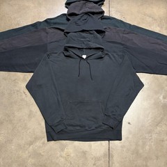 Lot 5 Vintage Sweatshirts Zip Up Hoodie Blank Black M-XL Faded 90s 00s Y2K USA