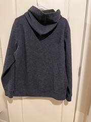 JACHS New York Men’s Gray Fleece Pullover Hoodie w/ Pockets Size M