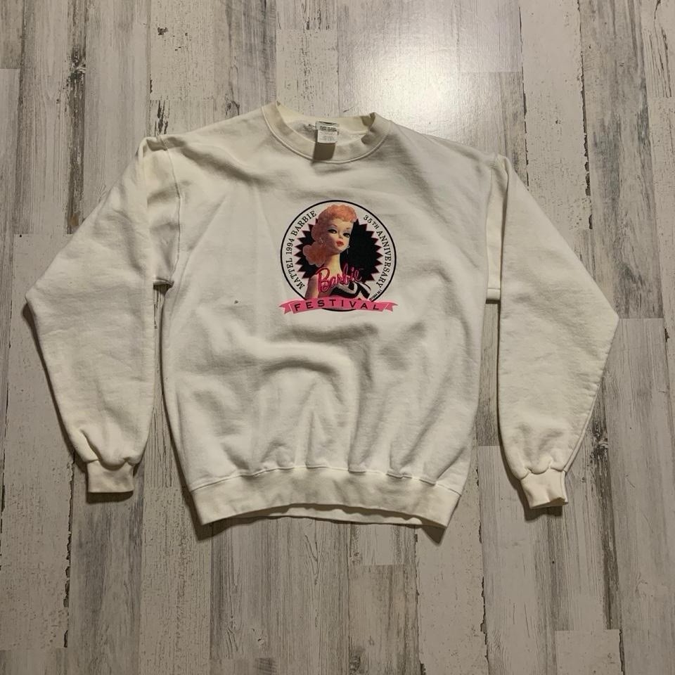 Mattel Barbie Festival 1990s Vintage Sweatshirt Men’s M White