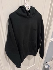 Fear of God Essentials Stretch Limo Black Mens Hoodie size M
