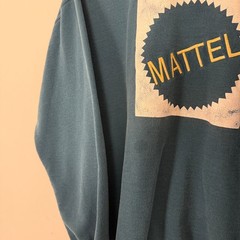 Vintage 90s Mattel Toy Company Embroidered Pullover Sweatshirt Green XL Barbie