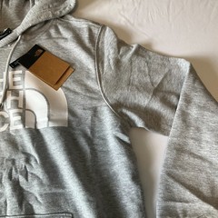The North Face Pullover Hoodie Mens Size L Gray Long Sleeve Stretch Drawstring